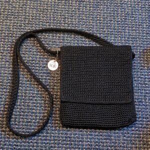The Sak Black Knit Shoulder Bag